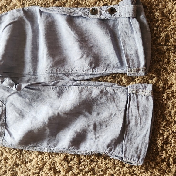 Baby Gap girls light wash pants/capri with adjustable straps size 5 - Picture 4 of 8